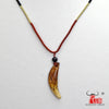 Men's Necklace Woman's Bone Pendant Tibetan Amulet Fangs Real Natural Tooth Vintage couple Wolf Tooth Charm White Brown Ecru