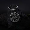 Men's Retro Tag Accessories Men's Chain Pure Tin Jewelry Halter G Freemason Round Pendant Necklace