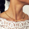 Men's Women's Necklaces Gold Blade Blade Necklace Women's Sexy Flat Snake Chain Jewelry Gift Clavicle Necklace