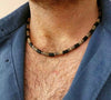 Men's African necklace fashion African beaded jewelry trend surfer necklace men's gift wooden beach necklace