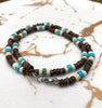 Men's African necklace fashion African beaded jewelry trend surfer necklace men's gift wooden beach necklace
