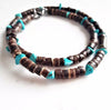 Men's African necklace fashion African beaded jewelry trend surfer necklace men's gift wooden beach necklace