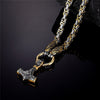 Mens Dragon Head Necklaces Viking Vegvisir Amulet MJOLNIR Pendant Norse Runes Anchor Stainless Steel Mix Gold King Chain Jewelry