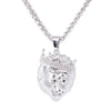 Mens Full Iced Rhinestone An crown Lion Tag necklaces pendants hop Cuban Chain Hop Necklace Gold Jewelry For Male #7-8