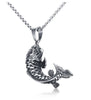 Mens Goldfish Hooked 3D Koi Fish Pendant Necklace in Stainless Steel Mythical Ocean Jewelry Collares Collier Colar