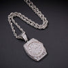 Mens Necklace Hip Hop Chain Creative Watch Shape Retro Pocket Watch Pendant Rapper Jewelry Gift