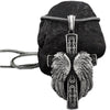 Mens Norse Cross Pendant Chain Antique Angel Wing Religion Necklaces Christian Cross Necklaces Sword Pure Tin Cross Pendant