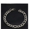 Mens Simple Stainless Steel Curb Cuban Link O-shaped Chain Bracelets for Women Unisex Wrist Jewelry Gifts