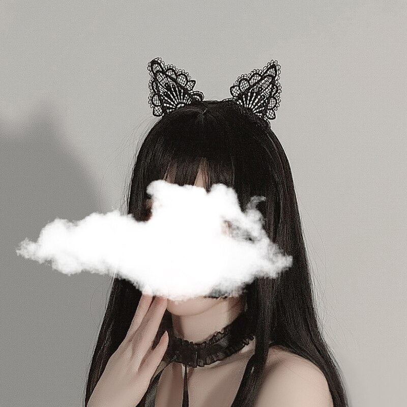 Mesh Ribbon Bow-knot Simple Necklace Vintage Gothic Lace Bandage Choker Romantic Temptation Erotic Accessories Women Necklace