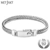 Classic 19cm Real 925 Sterling Silver Unisex Bracelet Link Friends Bracelets Fine Jewelry
