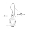 Classic Hollow Mickey Pattern Earrings 925 Sterling Silver Silver Drop Earrings for Women Wedding Birthd Party Jewelry