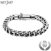Gothic Real 925 Sterling Silver Dragonscale Bracelet Men High Polished Vintage Punk Rock Bracelets Jewelry for Mens 20cm