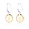 Natural Claw Setting Water Drop Rose Quartz Earrings Solid 925 Sterling Silver Earrings for Women and Girl Fine Jewelry