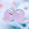 Natural Garnet /Cat's Eye Earrings Solid 925 Sterling Silver Stud Earrings for Women's Wedding Party Fine Jewelry