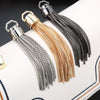 Metal Chain Tassel Pendant Bag Decoration Handbag Ornament Spring coil Purse Buckle 10cm 11cm 15cm Length Silver Black
