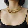 Metal Choker Necklace Link Chain Choker Necklace For Women Charm Necklace Punk Collares Night Club Jewelry