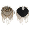 Metal Cloth Gold Chain Tassel Brooch Epaulet Shoulder Board Mark Punk
