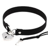 Metal Lock Heart Choker Collar For Girls Women Black Cosplay Necklace Couple Gift Neck Goth Jewelry Gothic Accessiores