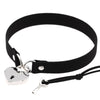 Metal Lock Heart Choker Collar For Girls Women Black Cosplay Necklace Couple Gift Neck Goth Jewelry Gothic Accessiores