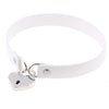 Metal Lock Heart Choker Collar For Girls Women Black Cosplay Necklace Couple Gift Neck Goth Jewelry Gothic Accessiores
