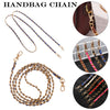 Metal PU Leather Strap for Handbag Adjustable Shoulder Bags Replaceable Chain Strap Decorative Bag Belt Messenger Bag Chain 1.2m