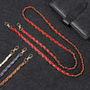 Metal PU Leather Strap for Handbag Adjustable Shoulder Bags Replaceable Chain Strap Decorative Bag Belt Messenger Bag Chain 1.2m