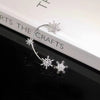 Metal Rhinestone Butterfly Ear Clips Bowknot Without Piercing For Women Sparkling Zircon Tassel Cuff  Earrings Wedding Jewelry