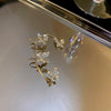 Metal Rhinestone Butterfly Ear Clips Bowknot Without Piercing For Women Sparkling Zircon Tassel Cuff  Earrings Wedding Jewelry