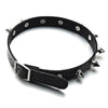 Metal Spike Choker PU Leather Collar Necklace Punk Necklace Statement Jewelry for women  Neck Accessories X627