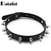 Metal Spike Choker PU Leather Collar Necklace Punk Necklace Statement Jewelry for women  Neck Accessories X627