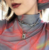 Metal Woman Choker Necklace Buckle Pendant Goth Women's Neck Chain Gothic Accessories Friends Jewelry on the Neck Vintage Punk
