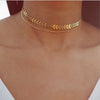 Metallic sequined women's short collar bone European and American personality minimalist versatile choker necklace