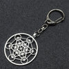 Metatron Cube Necklace Keychain Angel Seal Archangel Geometric The Secrets of the Kabbalists Garden Solomon Men Pendants Jewelry