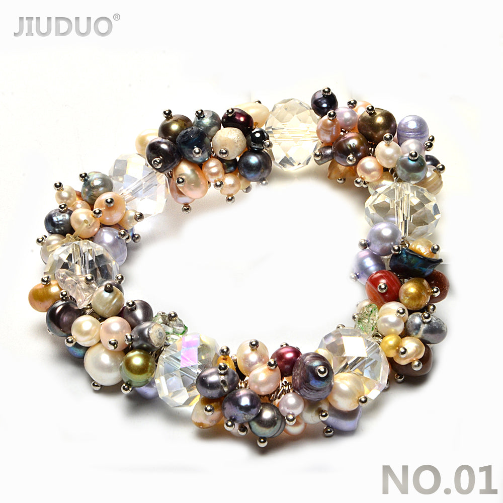 Meteor Colorful Pearl Bracelet for women Fashion Crystal Bracelets with ston Exclusive Designed Vibrant Jewellery