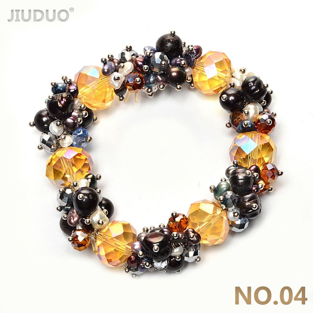 Meteor Colorful Pearl Bracelet for women Fashion Crystal Bracelets with ston Exclusive Designed Vibrant Jewellery