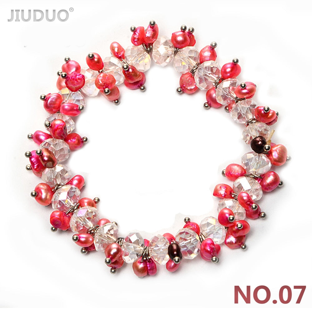 Meteor Colorful Pearl Bracelet for women Fashion Crystal Bracelets with ston Exclusive Designed Vibrant Jewellery