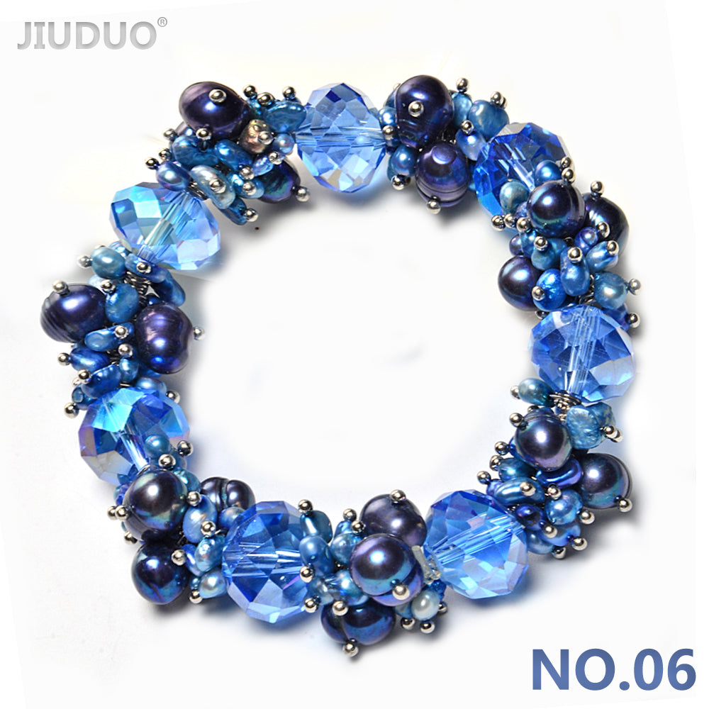Meteor Colorful Pearl Bracelet for women Fashion Crystal Bracelets with ston Exclusive Designed Vibrant Jewellery