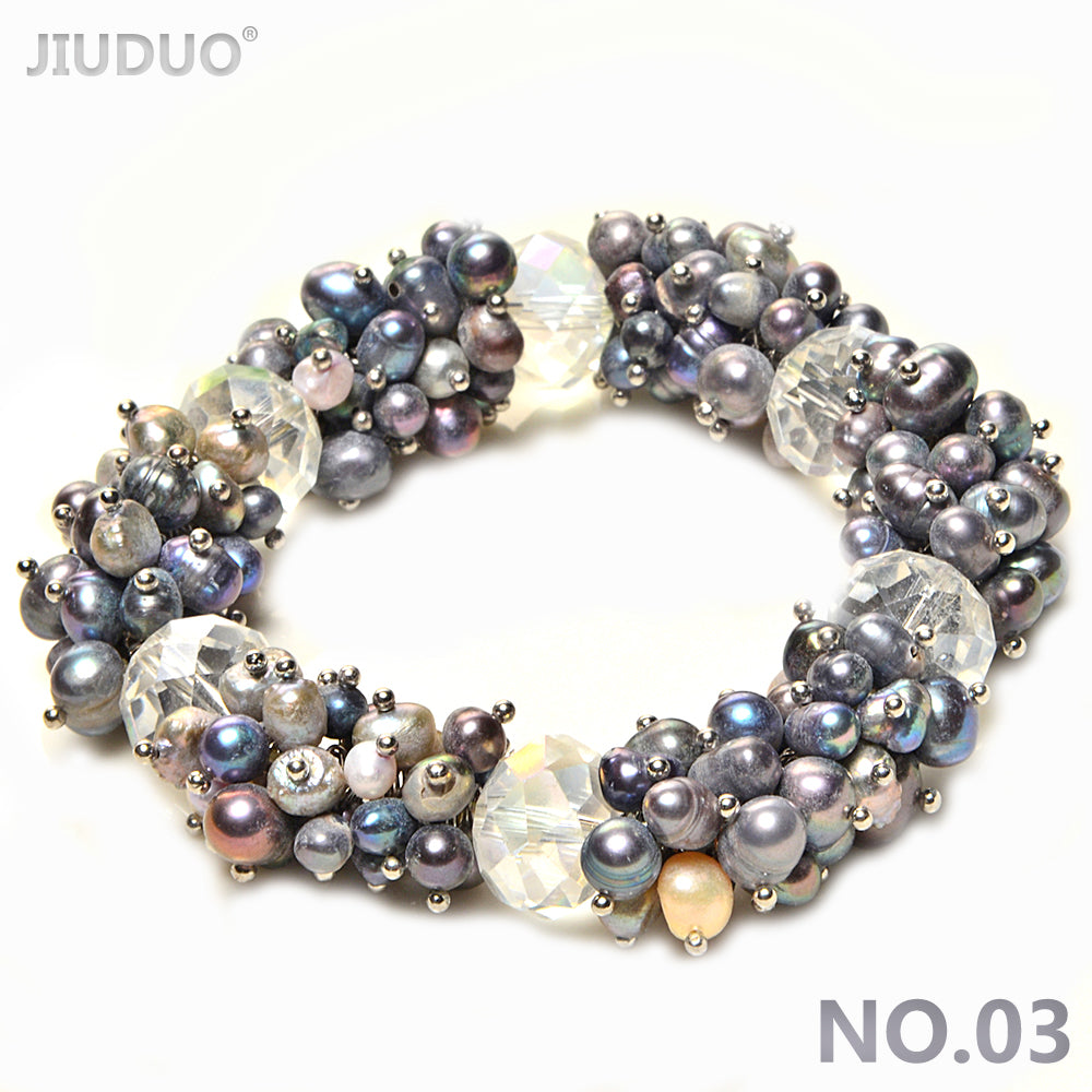 Meteor Colorful Pearl Bracelet for women Fashion Crystal Bracelets with ston Exclusive Designed Vibrant Jewellery