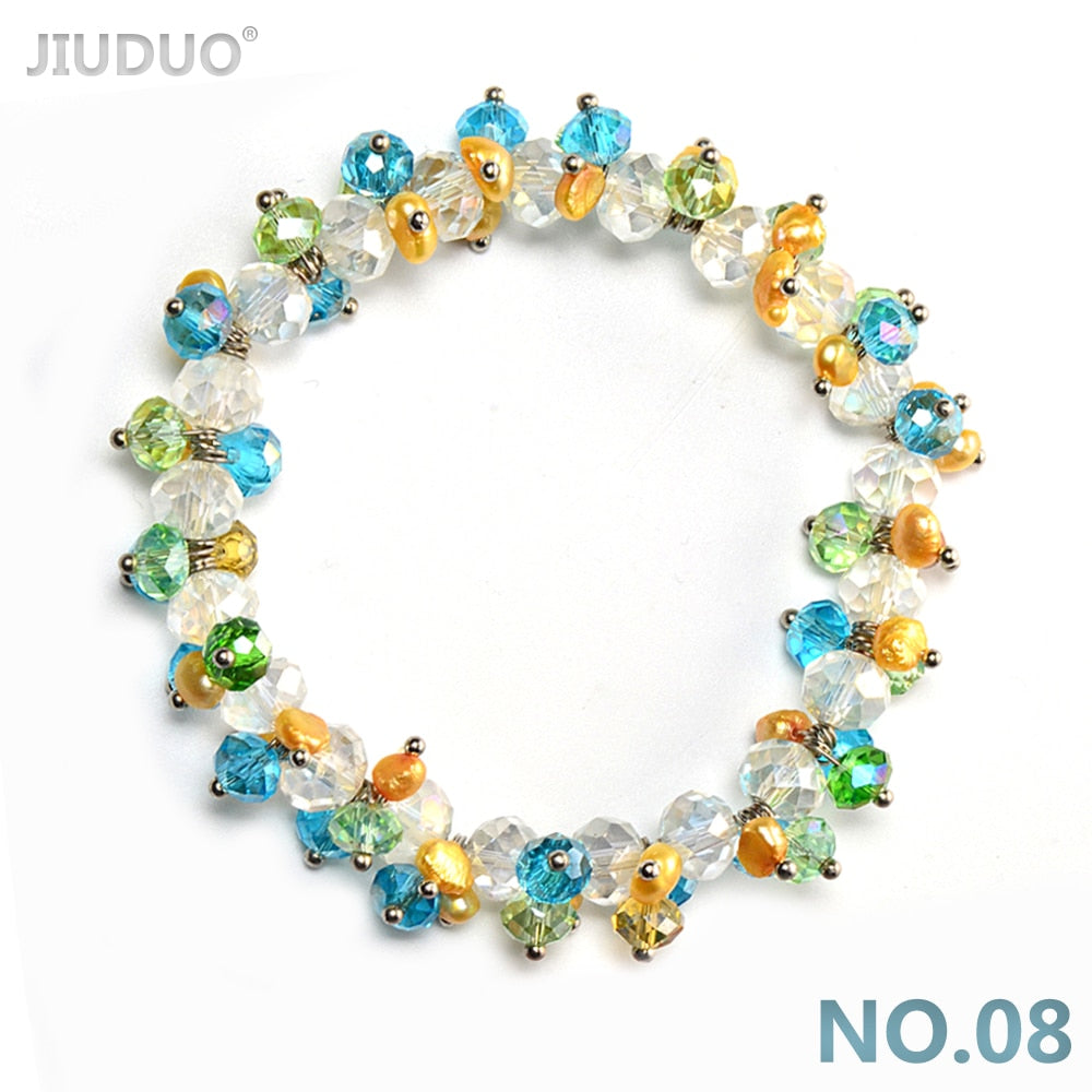 Meteor Colorful Pearl Bracelet for women Fashion Crystal Bracelets with ston Exclusive Designed Vibrant Jewellery