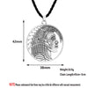 Mexican Indian Pendant Men Necklace Aztec Jewelry Culture Amulet Boho Jewelry Maya Ornament Pendant Necklace Women