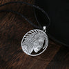 Mexican Indian Pendant Men Necklace Aztec Jewelry Culture Amulet Boho Jewelry Maya Ornament Pendant Necklace Women