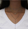 Bohemian Long Choker Necklaces for Women Gold Silver Color Heart Necklaces Pendants Chains Collar Jewelry