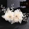 Miallo Charm Ivory White Silk flower Hair Comb for Brides Handmade Wedding Bridal Accessories hair comb Wedding Hair Jewelry