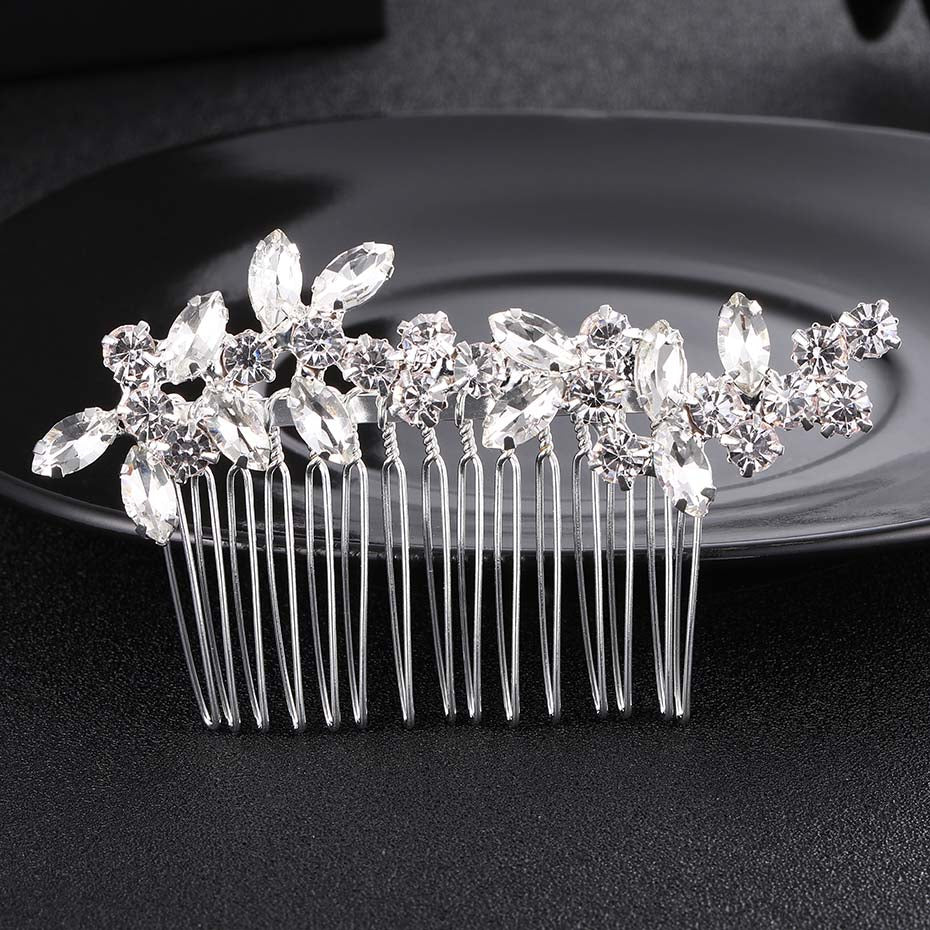 Miallo Elegant Wedding Hair Combs for Bride Crystal Rhinestones Pearls Women Hairpins Bridal Headpiece Hair Jewelry Accessories