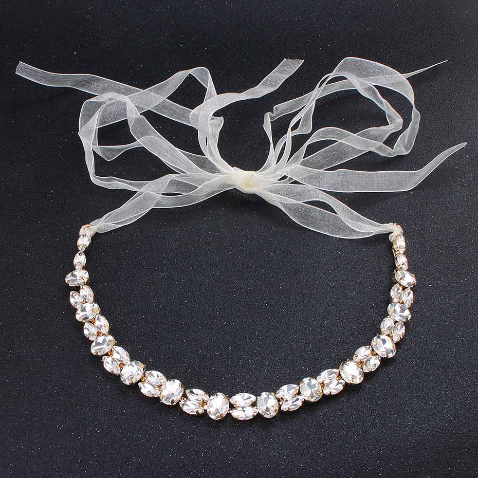 Miallo Fashion Simple Austrian Crystal Women Head Chains Wedding Hair Jewelry Bride Headbands Headpieces Bridal Tiaras Bands