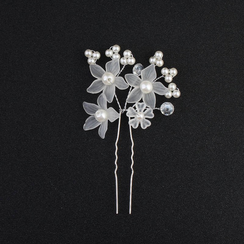 Miallo Fashion Wedding Hairpins Crystal Pearls Women Hair Clips Handmade Bride Hair Jewelry Accessories Bridal Ladies Hair Stick