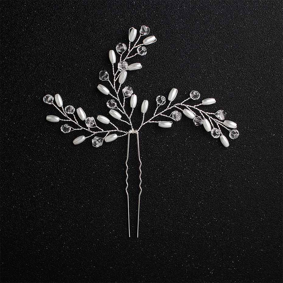 Miallo Newest Crystal Pearls Handmade Hairpins Wedding Hair Jewelry Accessories Bride Bridesmaids Headpieces Fashion Hair Clips