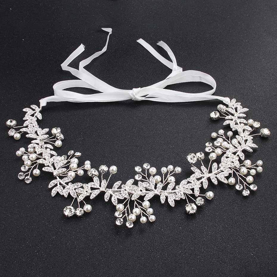 Miallo Wedding Bride Headbands Fashion Gold Color Handmade Head Vine Women Hair Jewelry Headpieces Bride's tiara Hairpieces