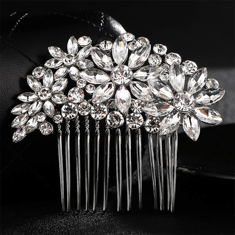 Miallo brand Korean Bride Head Jewelry Fashion Full Crystal Rhinestone Wedding Bridal Hair Comb Hair Accessories for Women