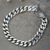 Miami Cuban Chain Bracelet Men 925 Sterling Silver Curb Chain Link Bracelet Biker Hippie Hop Men Jewelry Party Gifts